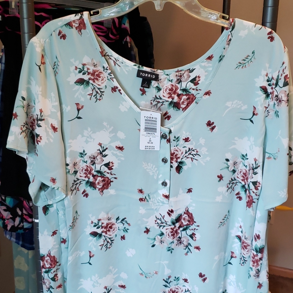 Soft blue blouse